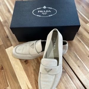 Men Prada Suede Loafers NEVER WORN!